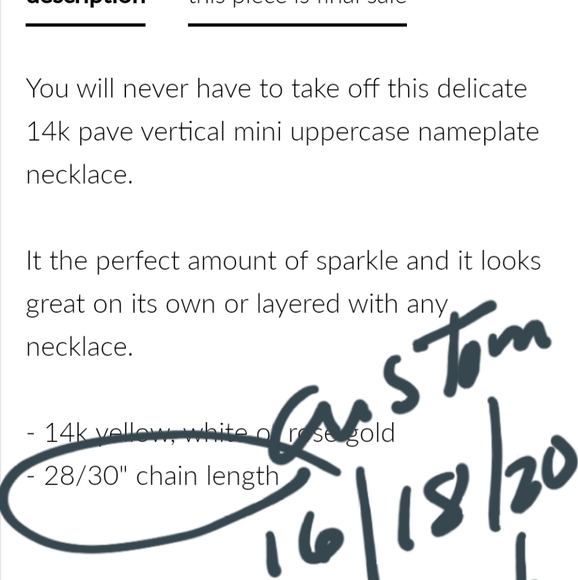 Jennifer Zeuner 14k gold Haven BREATHE necklace - Picture 9 of 9